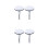 4Pcs Brass Bathroom Sink Plug Flat Seal Tub Drain Replacement 9
