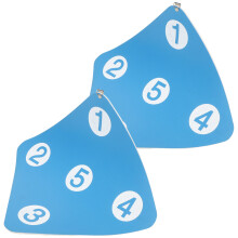 6Pcs Dual-Sided Rubber Archery Wall Targets Sky-Blue for Bow Training