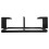 3Pcs Durable Black Cast Iron Stove Bracket Pot Holder for Kitchen 1