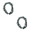 2Pcs Heavy Duty Infant Swing Chains Dark Green Coated Iron Replacement 4
