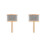 2Pcs Cabasa Percussion Instruments Wooden Handheld Beige Rhythm Sticks 4