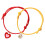 4Pièces Colliers Ajustables Petits , Chats, Bijoux Colorés 2