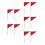 10Pièces Petits Drapeaux Triangles Pour Sport 5
