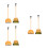 6Pièces Balai Pelle Mini De Ménage Enfant Design Orange 6