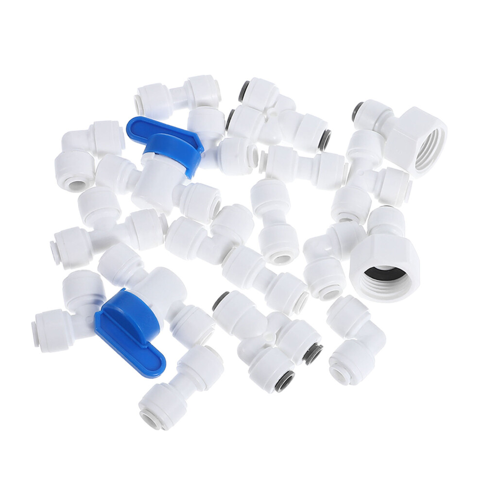 Photos - Other Bathroom Accessories 120Pcs White Plastic Barbed Hose Fittings Quick Connect for Home Use