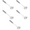 5Pièces Cuillères Spaghetti Bois Acier Multi-Usage Filtrantes 8
