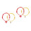 4Pièces Colliers Ajustables Petits , Chats, Bijoux Colorés 5