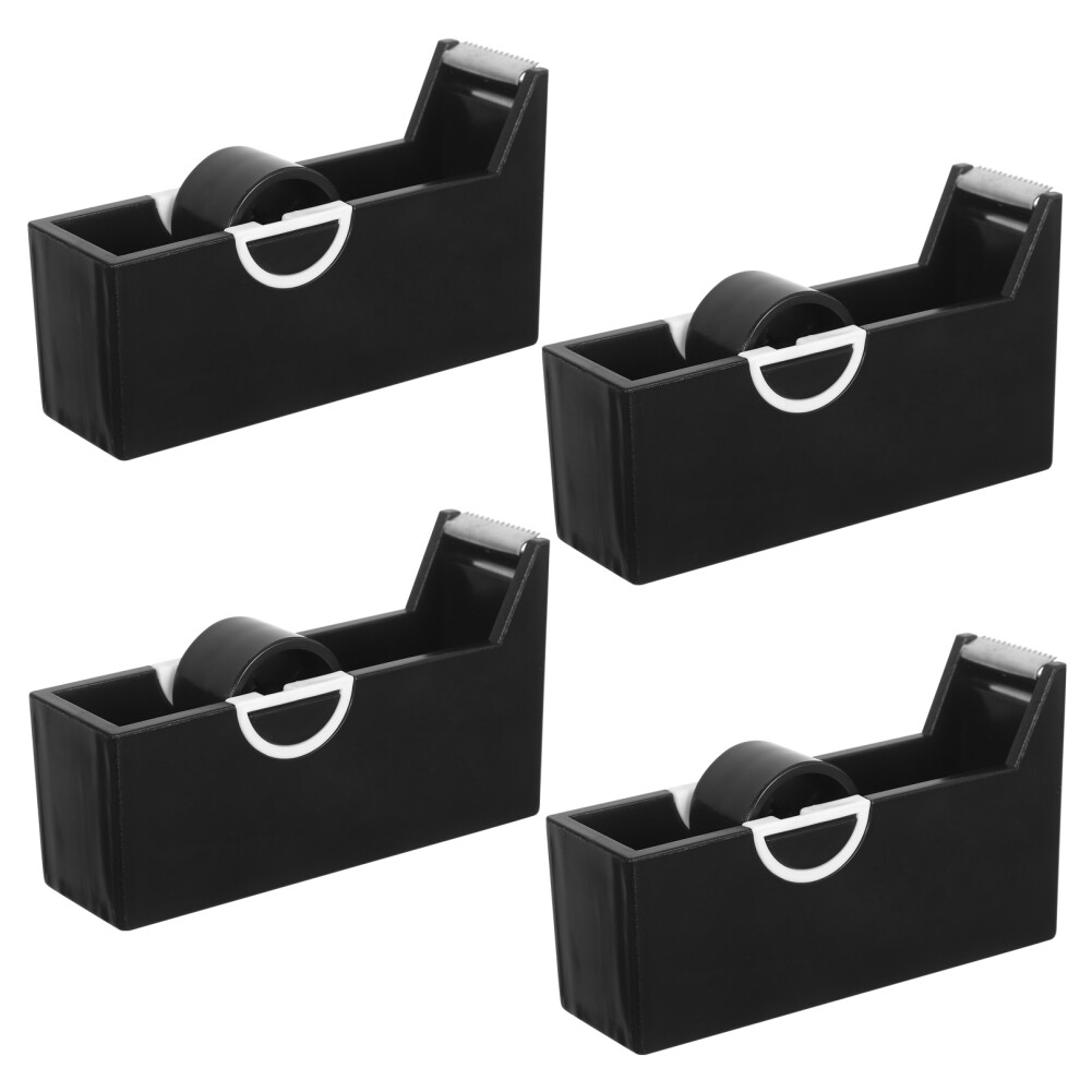 Artibetter 8Pcs Portable Eyelash Tape Organizer With Desktop Tape Cutter In Black