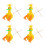 4Pcs Yellow Pull String Plush Duck Puppet Cute Soft Toy for Children 6