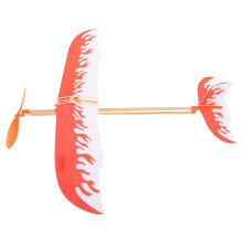 3Pcs Red Plastic Rubber Band Airplane Model Kit Kids DIY Glider Toy