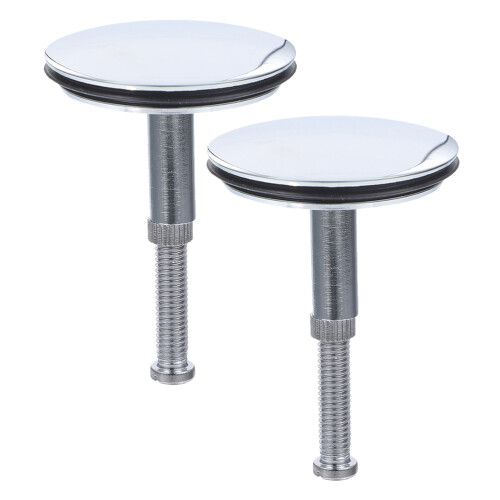 4Pcs Brass Bathroom Sink Plug Flat Seal Tub Drain Replacement 2