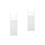 2Pcs Retractable Wardrobe Partition Shelf White Plastic Storage Rack 4