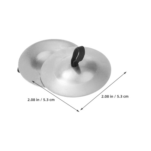 4Pair Durable Brass Finger Cymbals Mini Musical Instrument for Dancing 1