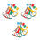15Pcs Kids Pull Up Rings Plastic Baby Gymnastics Handles 8