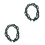2Pcs Heavy Duty Infant Swing Chains Dark Green Coated Iron Replacement 8