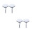 4Pcs Brass Bathroom Sink Plug Flat Seal Tub Drain Replacement 8
