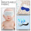8Pcs Eye Masks Blue Cotton Light Blocking Sleep for Infants 8