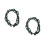 2Pcs Heavy Duty Infant Swing Chains Dark Green Coated Iron Replacement 6
