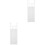 2Pcs Retractable Wardrobe Partition Shelf White Plastic Storage Rack 3