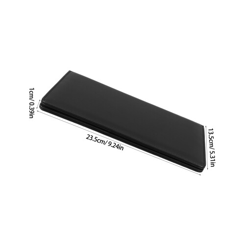 2Pcs Elegant Black PU Menu Holders for Wine List and Drinks Organizer 1