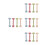 16Pcs Portable Silicone Face Brush Dual-Ended Mask Applicator Tool 10