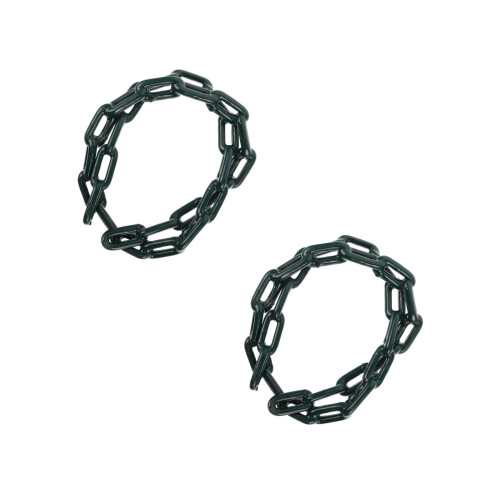2Pcs Heavy Duty Infant Swing Chains Dark Green Coated Iron Replacement 2