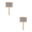2Pcs Cabasa Percussion Instruments Wooden Handheld Beige Rhythm Sticks 3