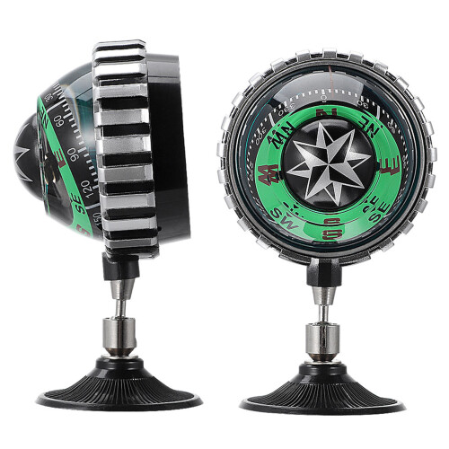 4Pcs Multi-Color ABS Vehicle Dash Compass Suction Cup Compact Design 1