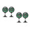 4Pcs Multi-Color ABS Vehicle Dash Compass Suction Cup Compact Design 8