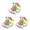 15Pcs Kids Pull Up Rings Plastic Baby Gymnastics Handles 5