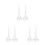 6Pcs Clear Pc Gravy Spoon Long Handle Ladle for Stirring and Serving 9