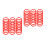 120Pcs Plastic Carnival Ring Toss Game Red Rings for Fun Target Play 4