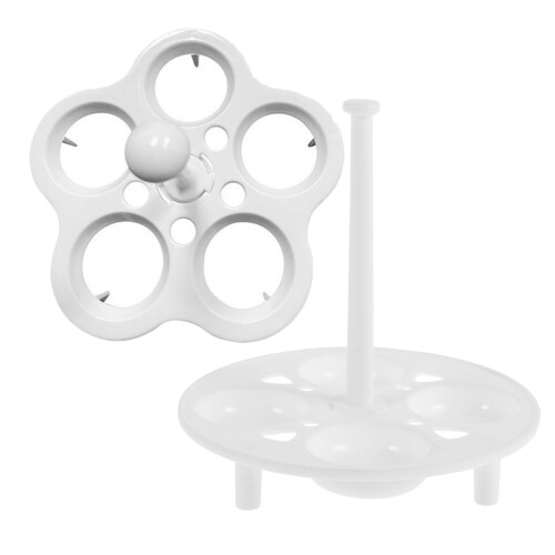 16Pcs Heat Resistant White Egg Steamer Rack for Home Use 1