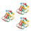 15Pcs Kids Pull Up Rings Plastic Baby Gymnastics Handles 4
