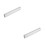 2Pcs Home Bathroom LED Mirror Light Silver Aluminum Acrylic 6
