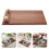 3Pcs Brown Wooden Menu Holders Sturdy Tabletop Sign Display for Cafes 9
