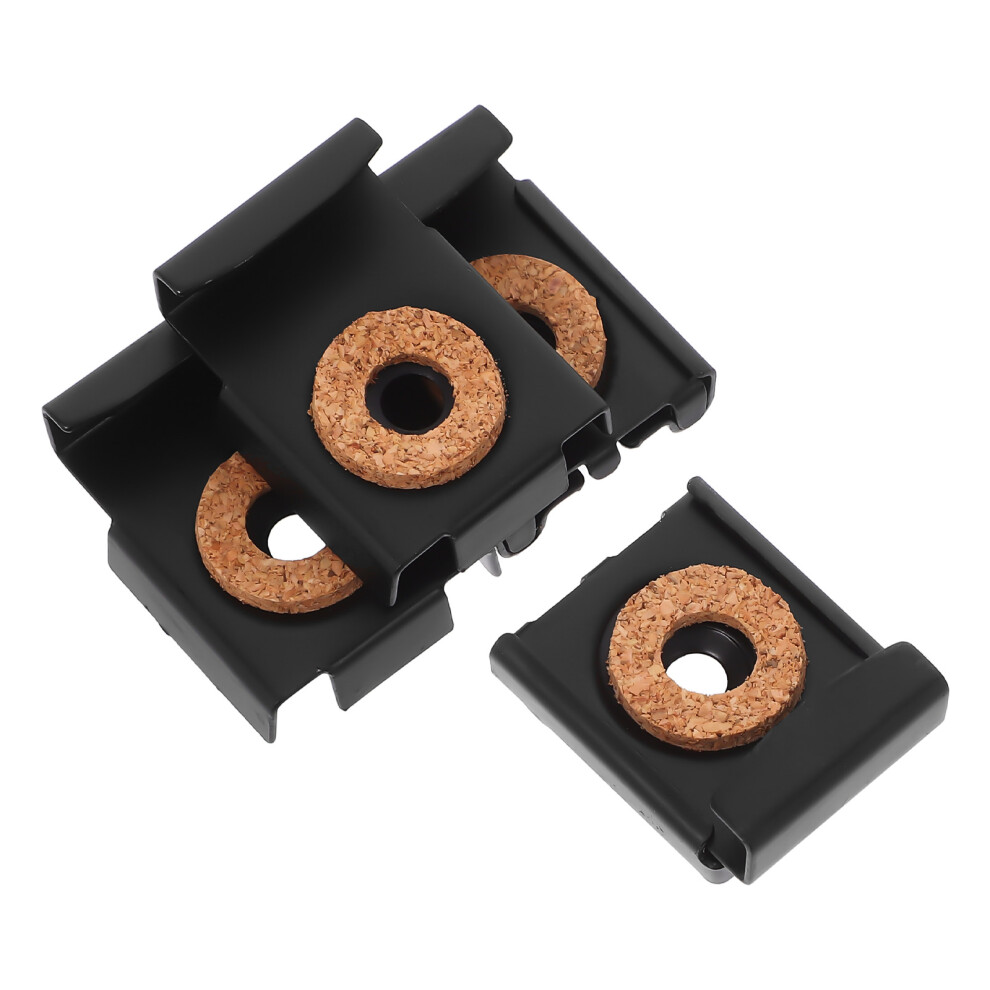 16Pcs Black Metal Mirror Fixing Clips Frameless Mirror Wall Hangers 3632812961834