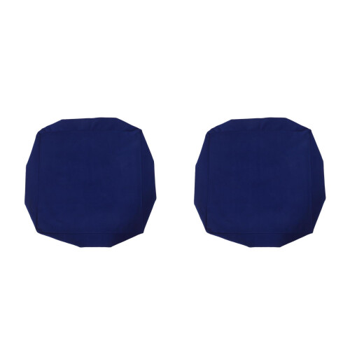 2Pcs Portable Blue Mahjong Mat Thickened Foldable Gaming Table Cover 2