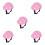 5Pcs Pink Small Dog Hard Hat Adjustable Protective Pet 6