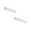 2Pcs Home Bathroom LED Mirror Light Silver Aluminum Acrylic 9