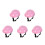 5Pcs Pink Small Dog Hard Hat Adjustable Protective Pet 8