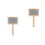 2Pcs Cabasa Percussion Instruments Wooden Handheld Beige Rhythm Sticks 7
