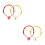 4Pièces Colliers Ajustables Petits , Chats, Bijoux Colorés 4