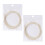 2Pcs Beige Acoustic Guitar Strings Steel Core Durable Replacement Set 1