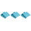 3Pcs Sky-Blue Decorative Tin Boxes with Lid for Candy and Presents 5