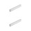 2Pcs Home Bathroom LED Mirror Light Silver Aluminum Acrylic 8