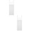 2Pcs Retractable Wardrobe Partition Shelf White Plastic Storage Rack 6