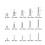 1440Pcs Silver Socket Head Screws and Nuts Metric Bolts Assortment Kit 3