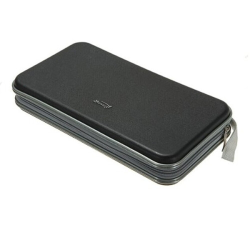 4Pcs Black Plastic 80 Disc Dvd Cd Organizer Case 1