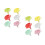 2Pcs Ceramics Chopsticks Spoon Rests Ginkgo Leaf Dinner Decor 5